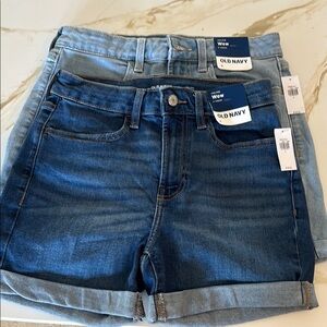 Old Navy Women's Denim Shorts - Blue and Light Blue